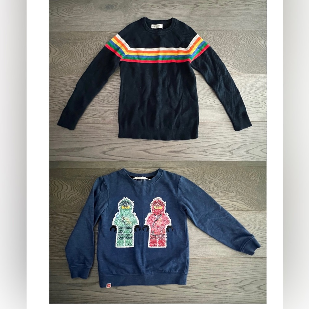 Two H&M Sweaters Kids Size 6-8